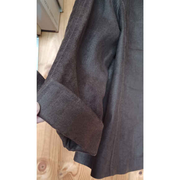 VTG Talbots 100% Pure Irish Linen Blazer and Pants Women's Medium Brown Office - Picture 8 of 13